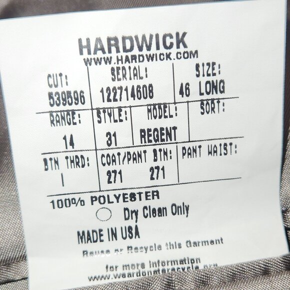 Hardwick Regent Red Blazer – Men’s 46 Long – USA Made - Picture 16 of 16